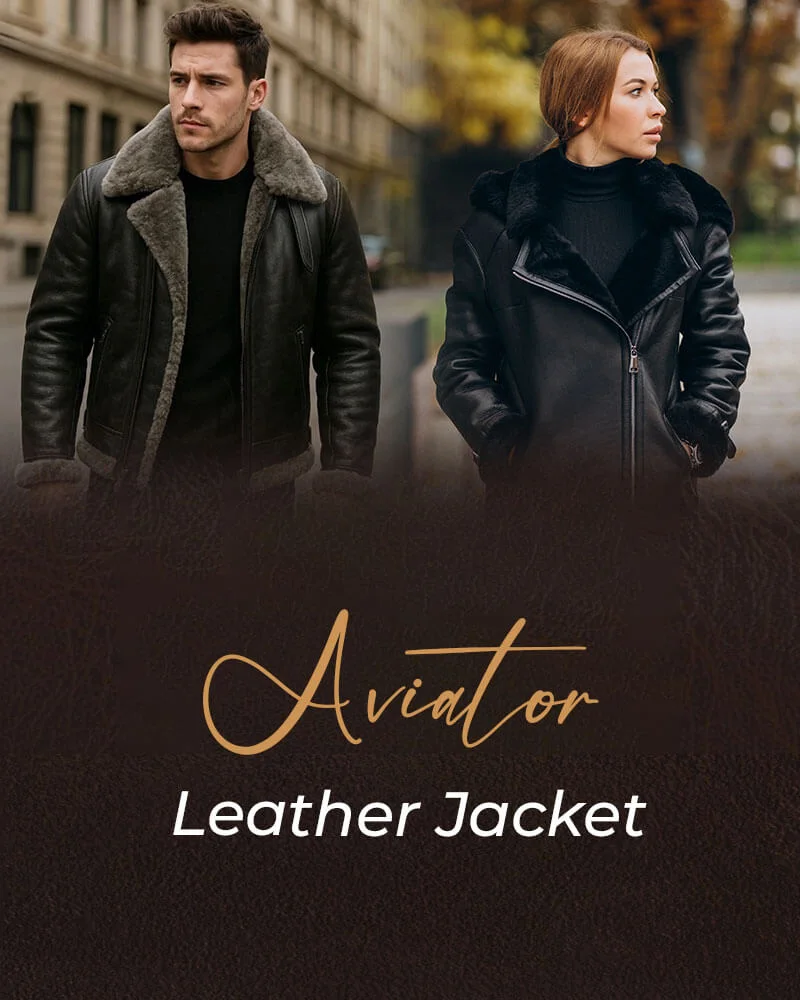 Shop Aviator Leather Jackets | Leather Pilot Jackets