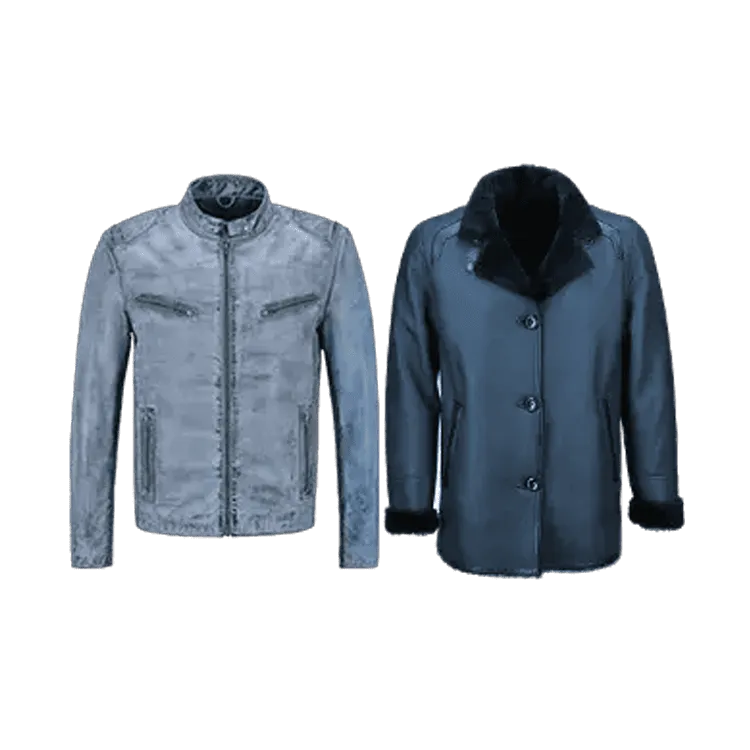 Shop Blue Leather Jackets