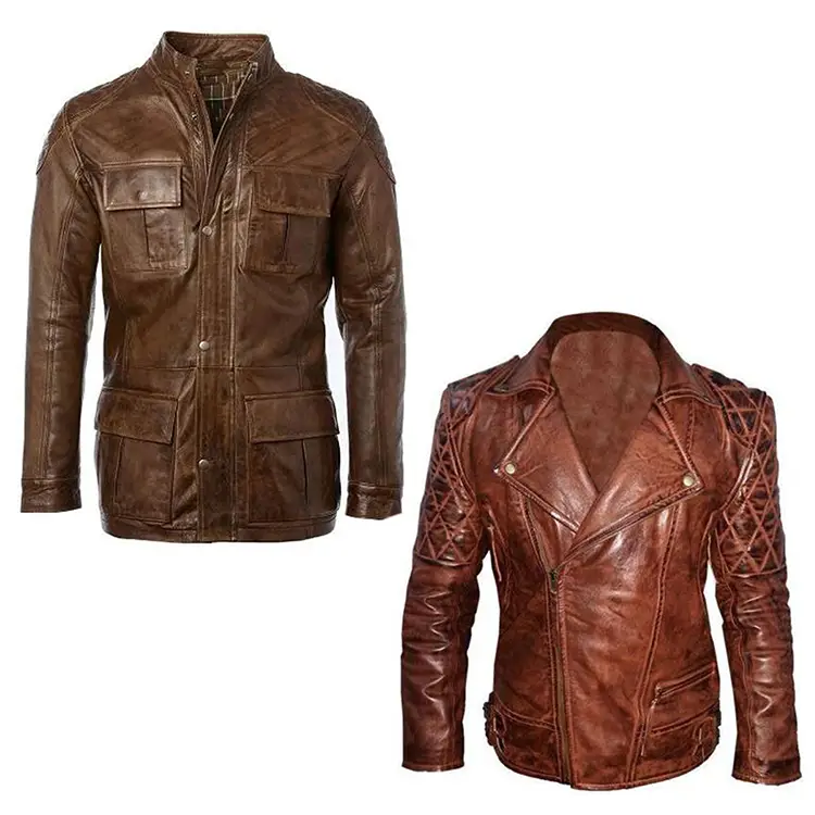 Shop Cognac Leather Jackets