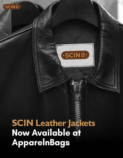 SCIN Leather Jackets, Now available at ApparelnBags.com