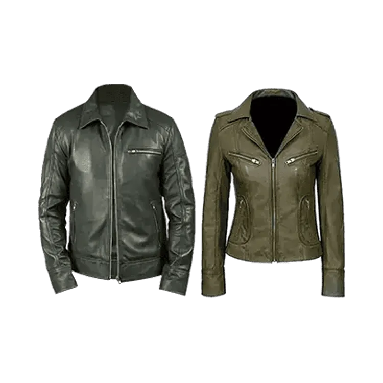 Shop Green Leather Jackets
