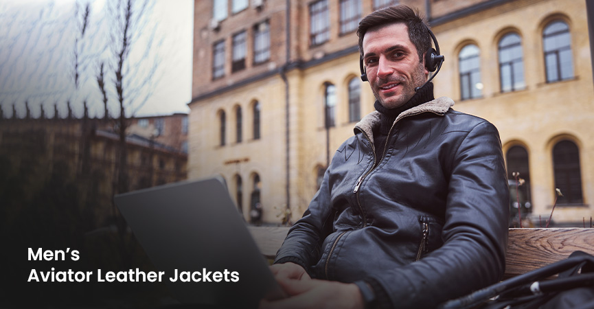 Men Aviator Leather Jackets