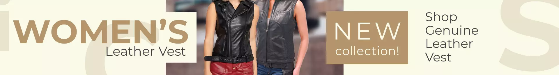 womens leather motorcycle vest