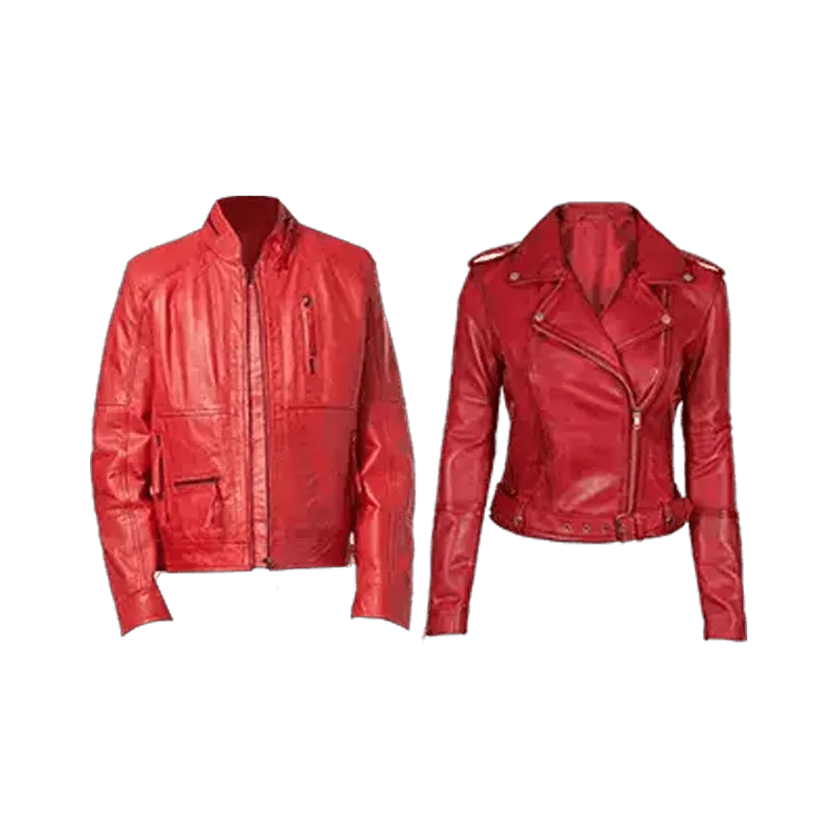 Shop Red Leather Jackets 