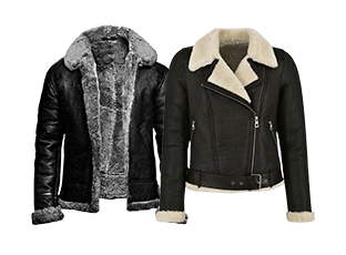 Custom Leather Shearling Jacket