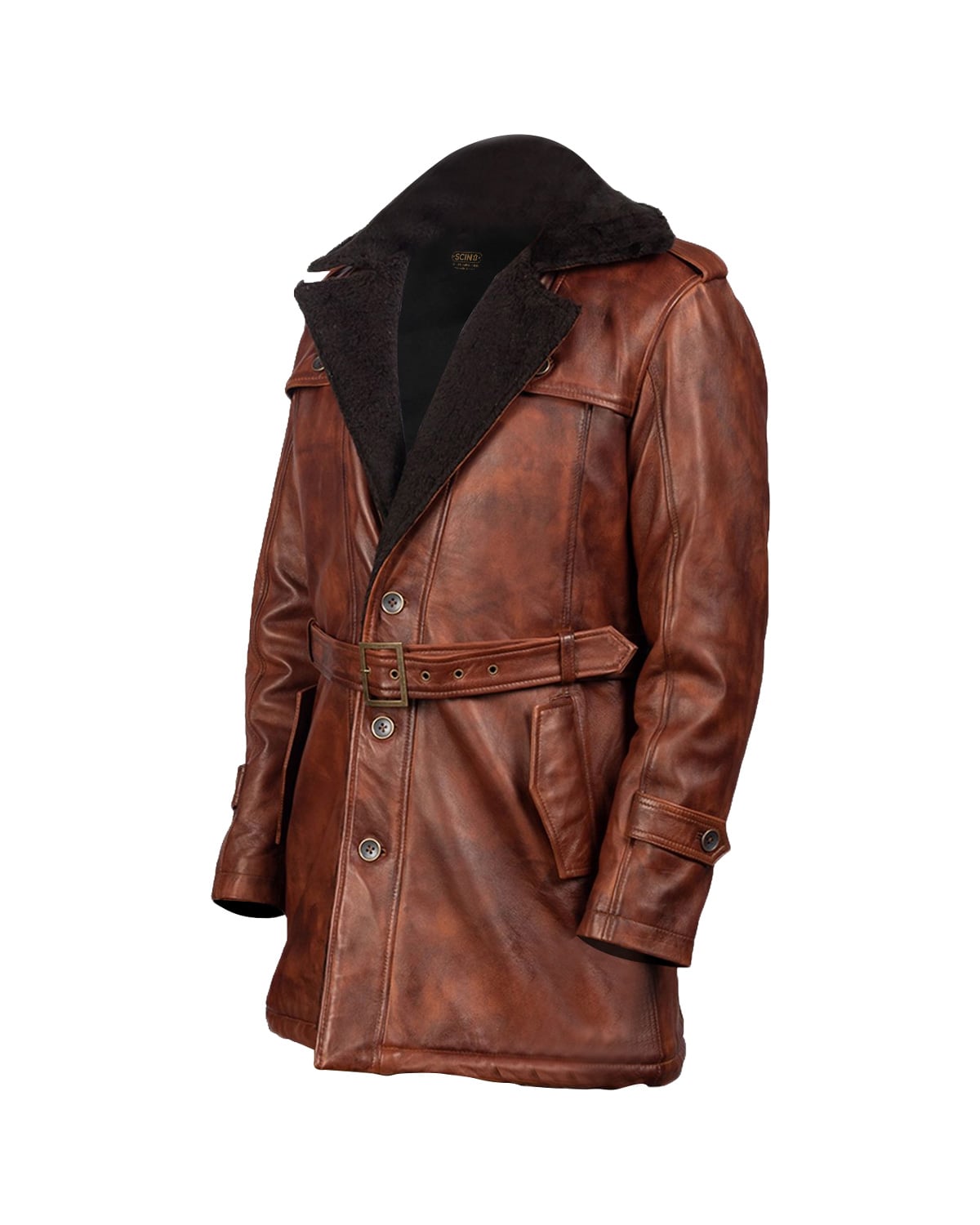 Shop Dean Fur Leather Coat
