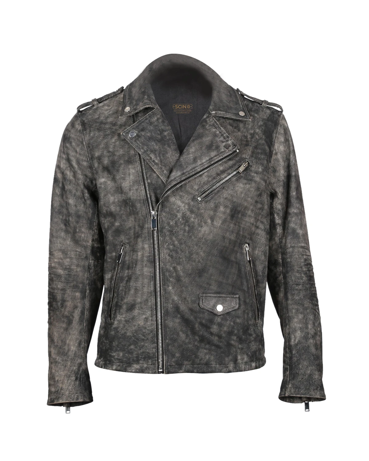Men's Antique Biker Leather Jacket