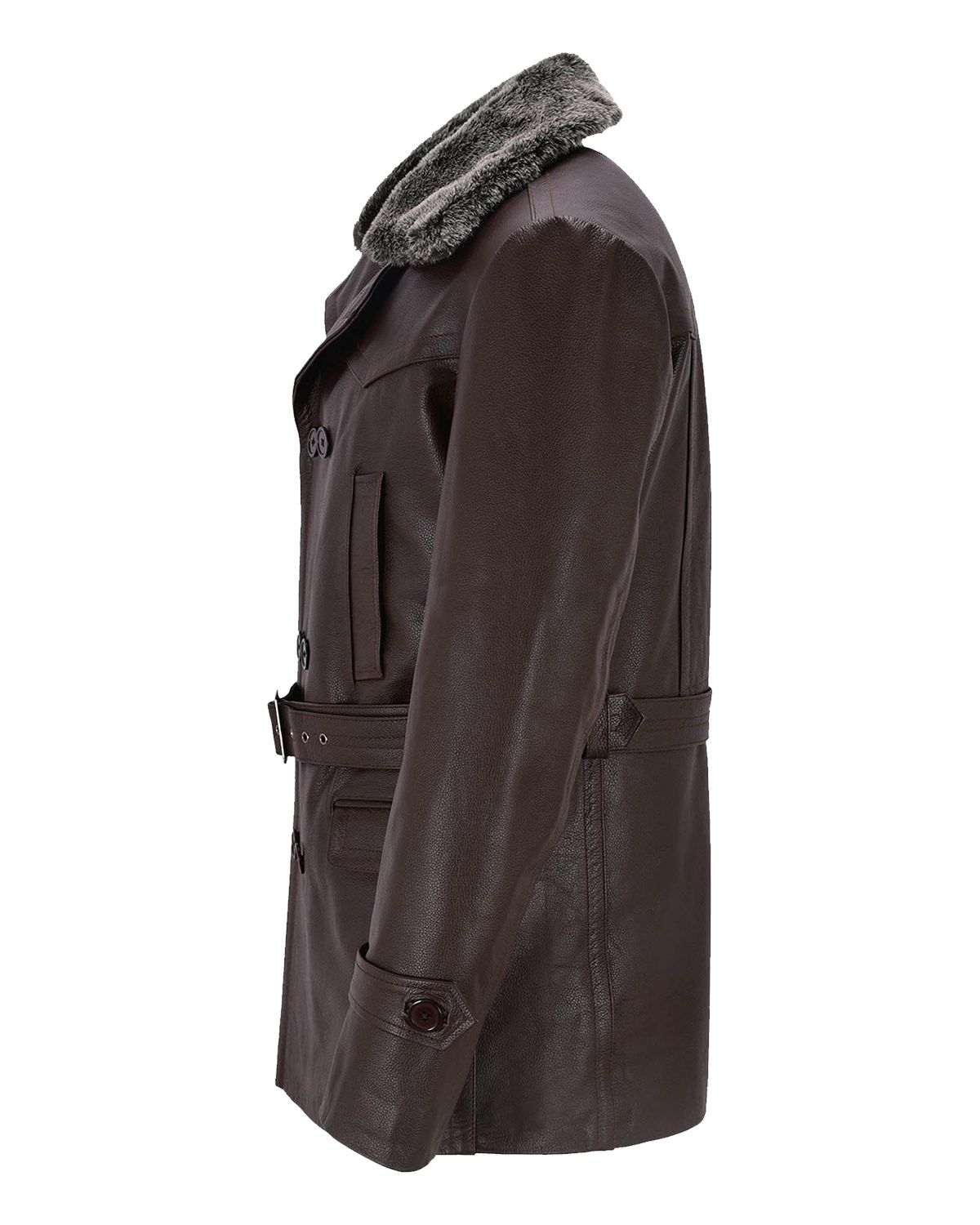 Shop Marc German Leather Peacoat