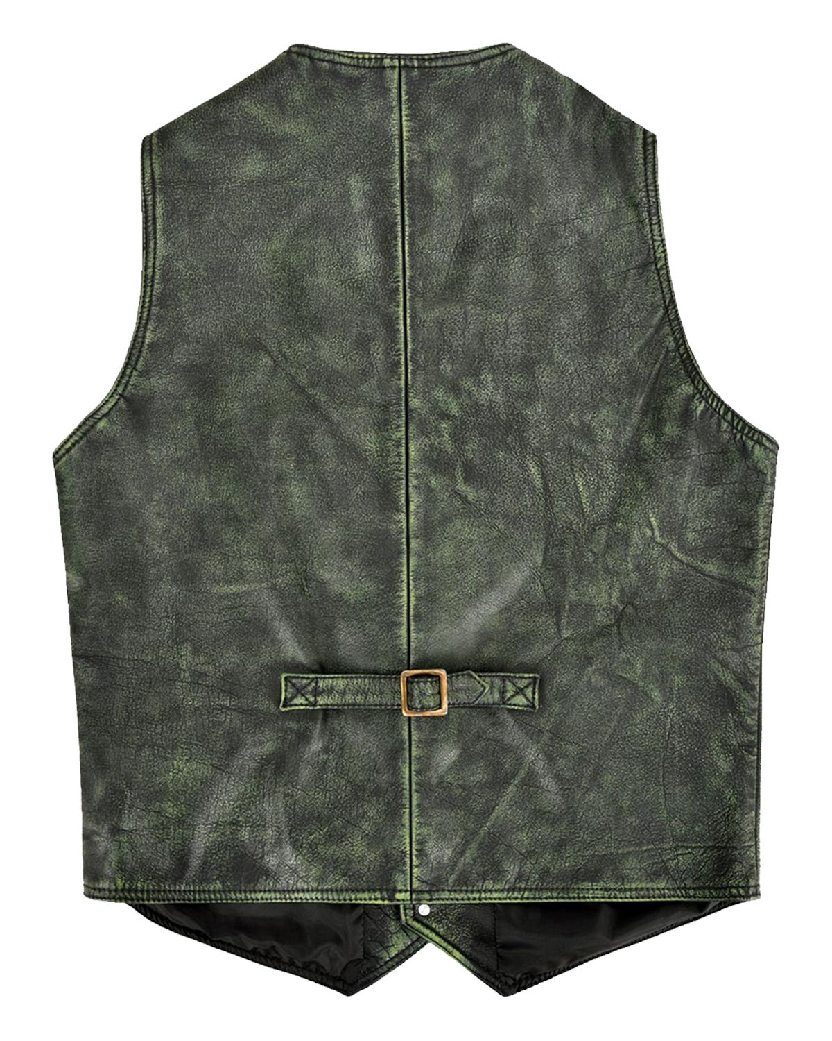 Green hotsell leather vest