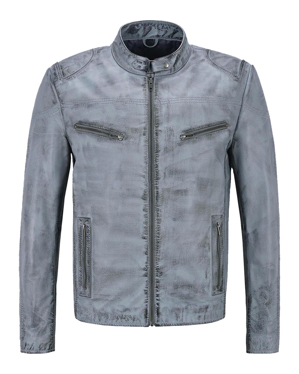 Light blue hot sale biker jacket