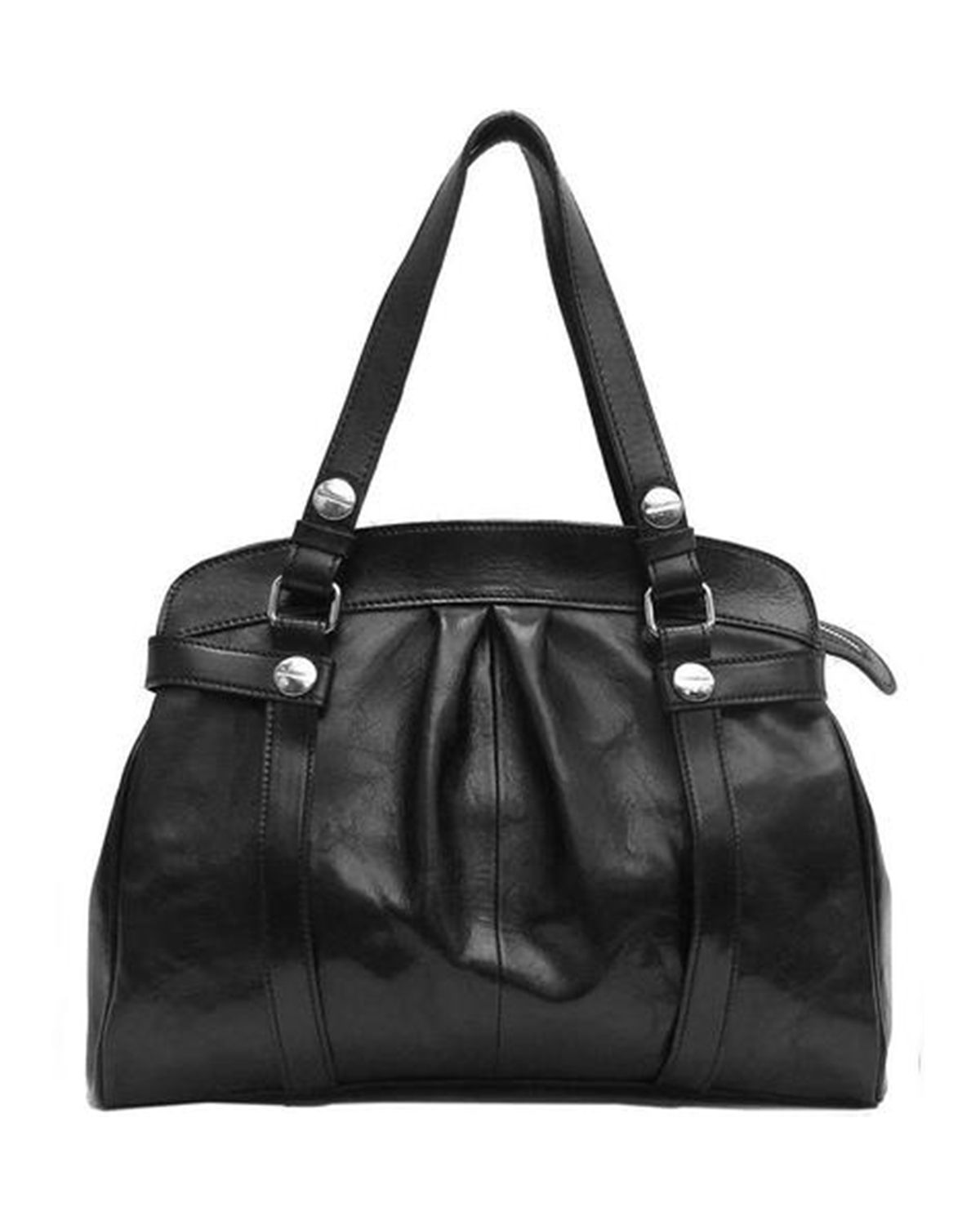 Full Grain Leather Shoulder Handbag For Women