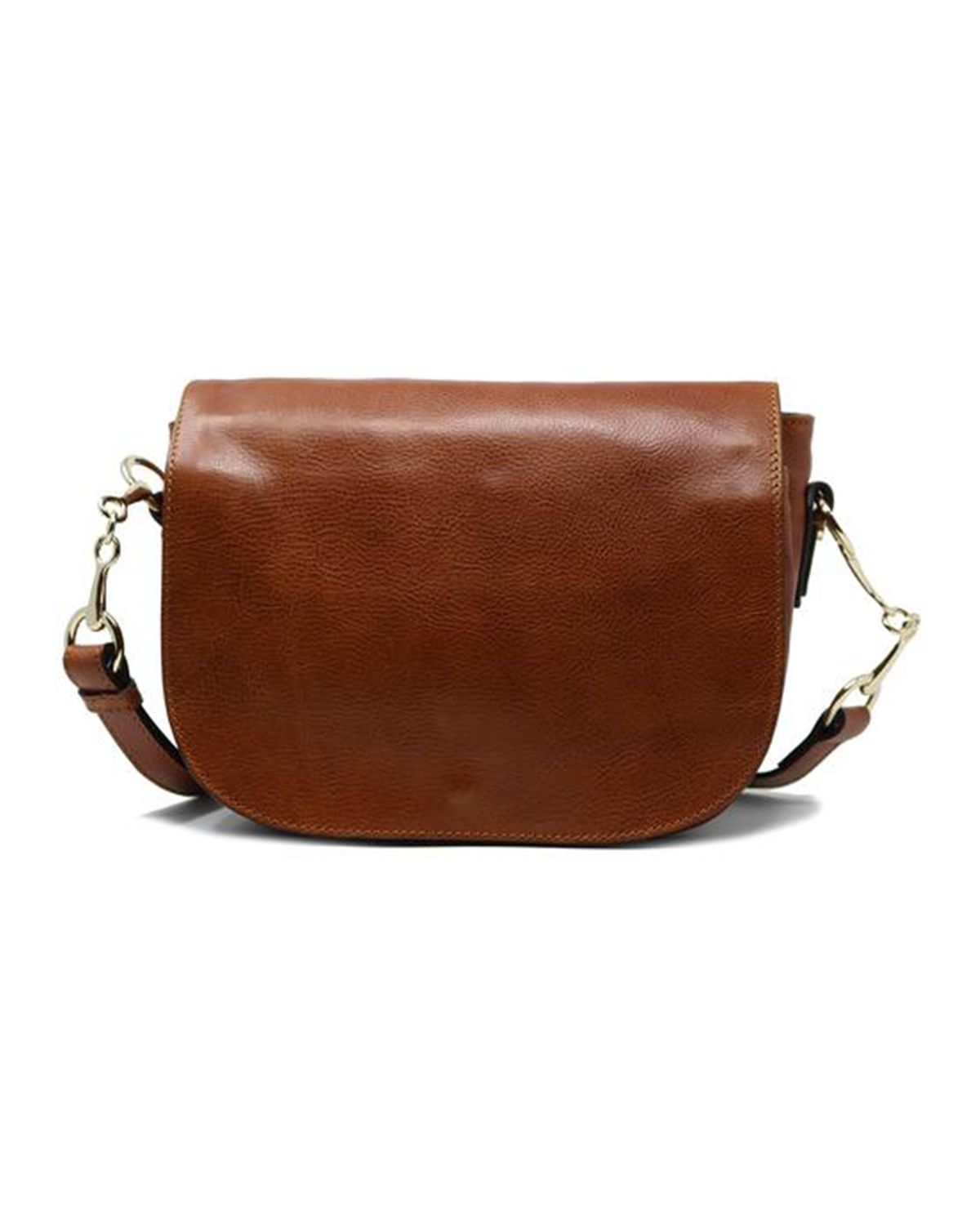 Magnetic Flap Closure Genuine Leather Crossbody Bag For Women