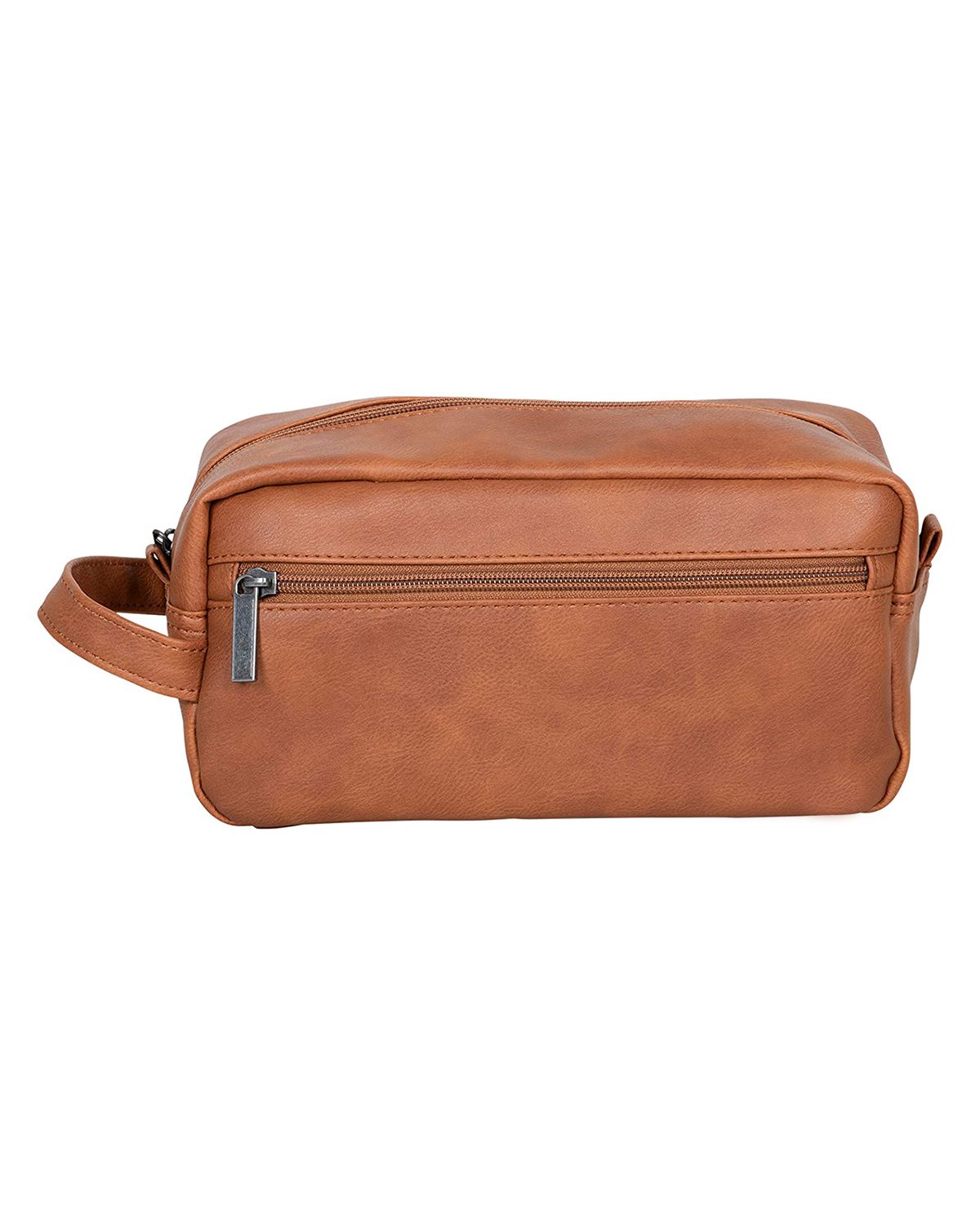 Unisex Spacious Main Compartment Genuine Leather Toiletry Bag by SCIN