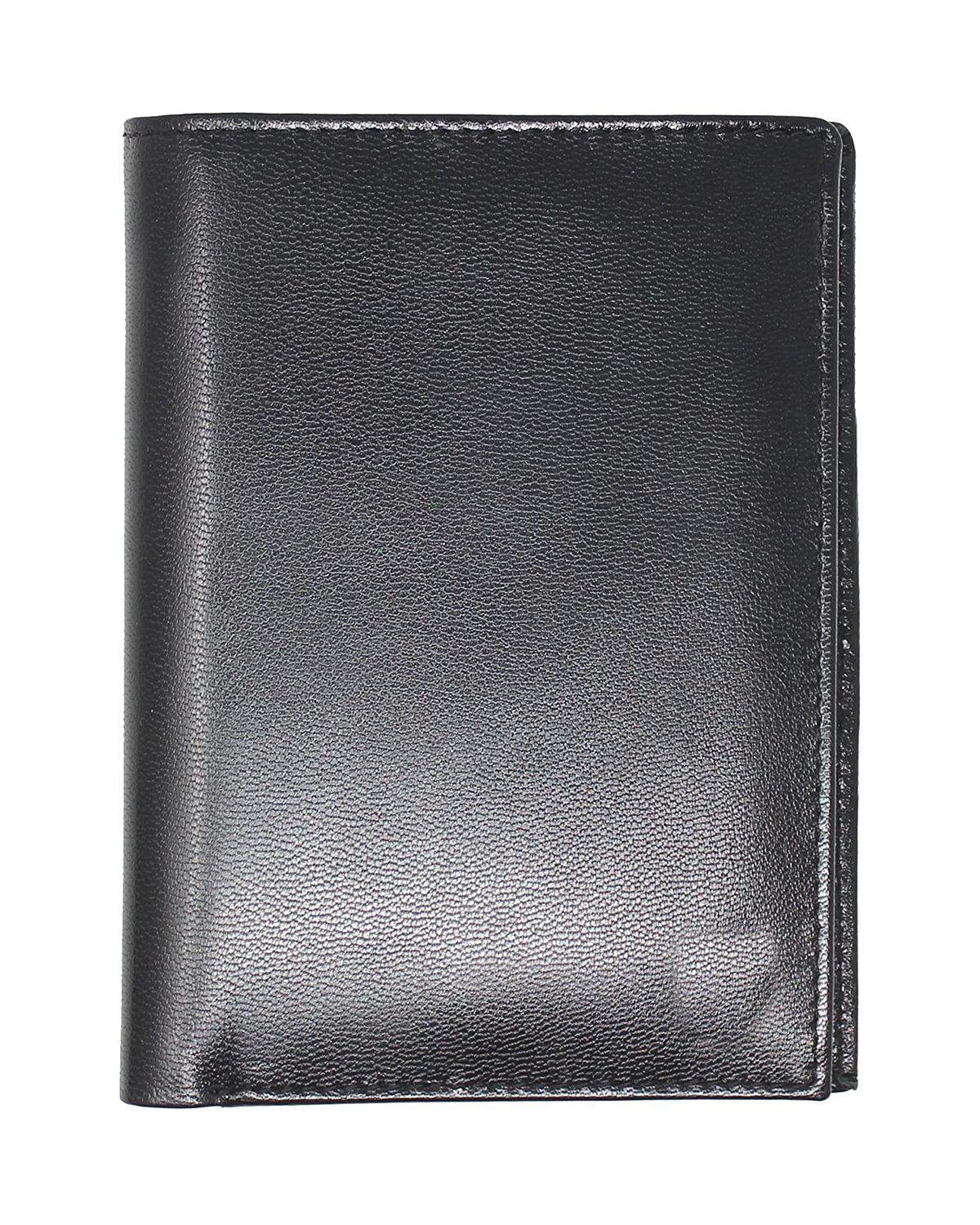 Unisex Main ID Window Pocket Real Leather Passport Holder