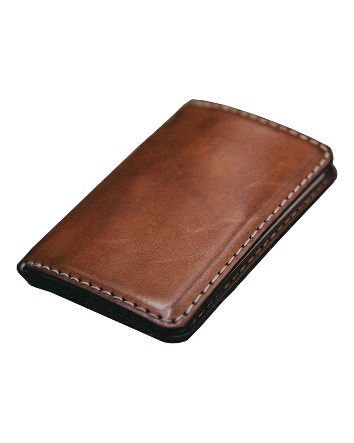 Unisex Brown Stash Pocket Genuine Leather Passport Holder