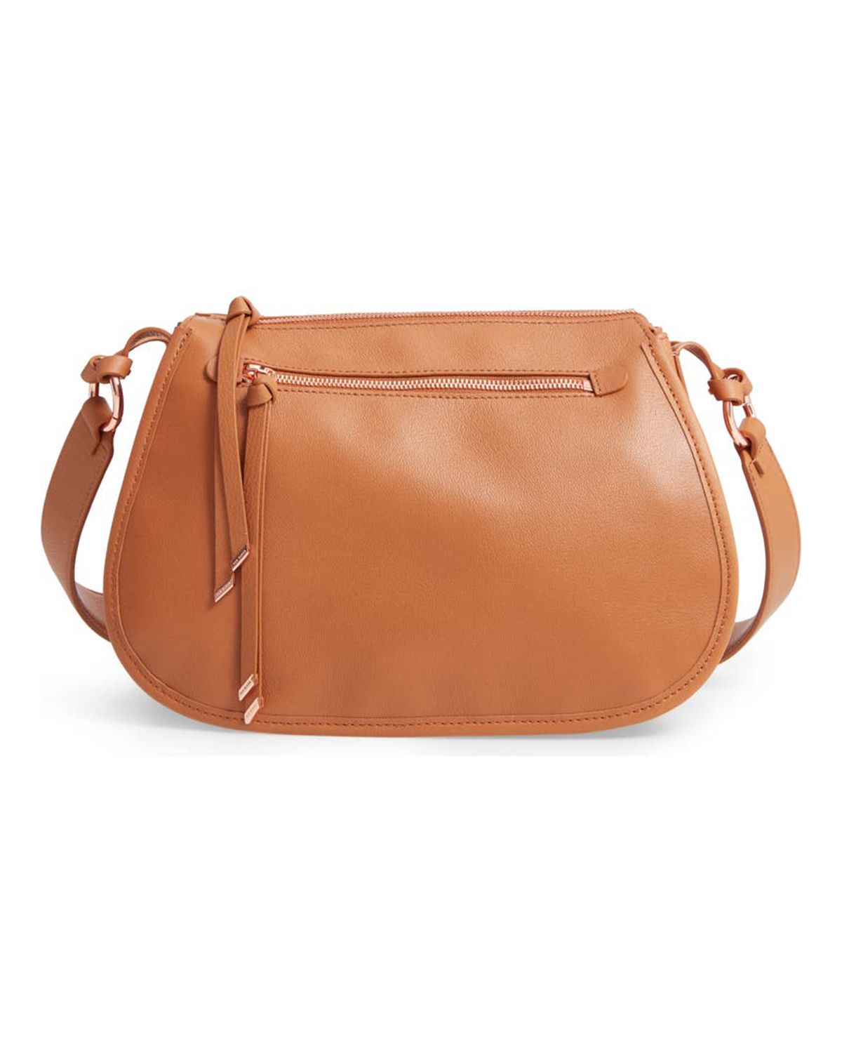Women's Two Main Compartments Genuine Leather Crossbody Bag