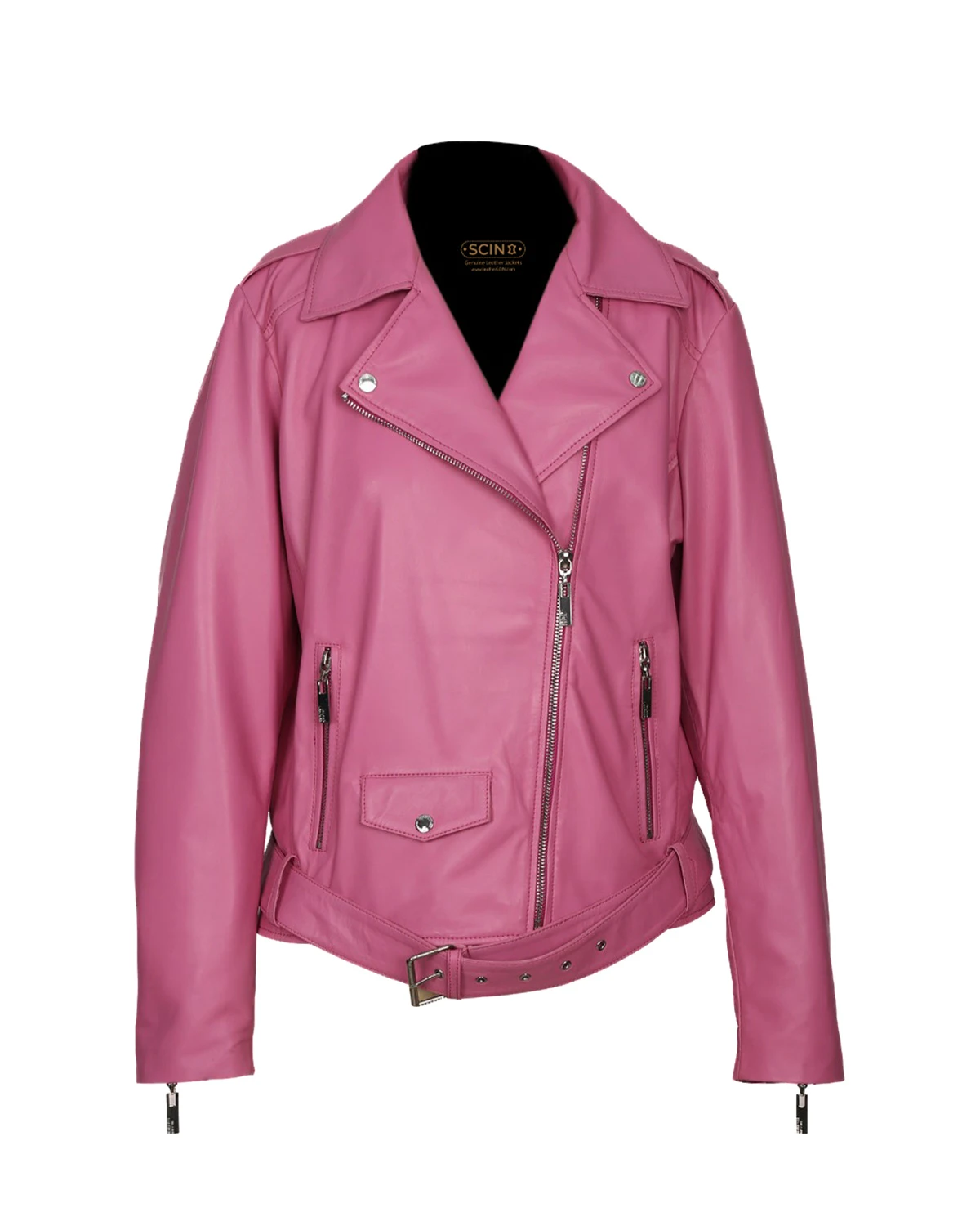 Shop Siena Biker Leather Jacket