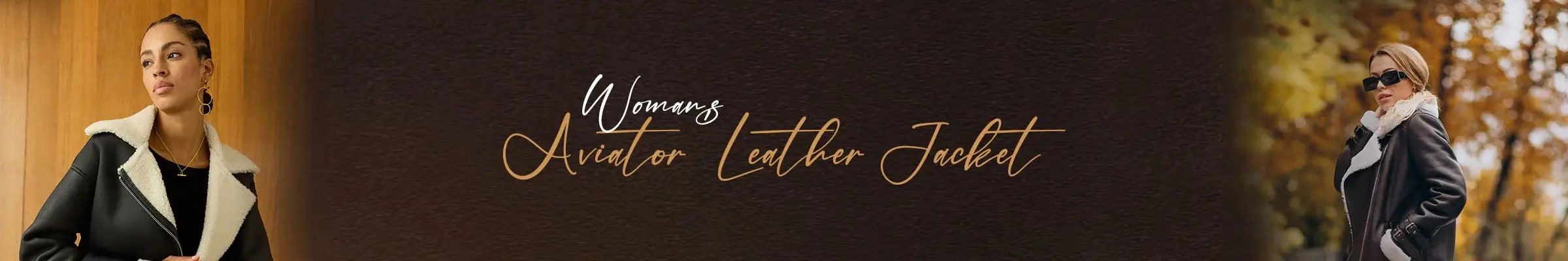 Shop Women Aviator Leather Jackets | LeatherSCIN