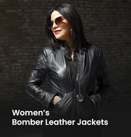 Women Bomber Leather Jackets