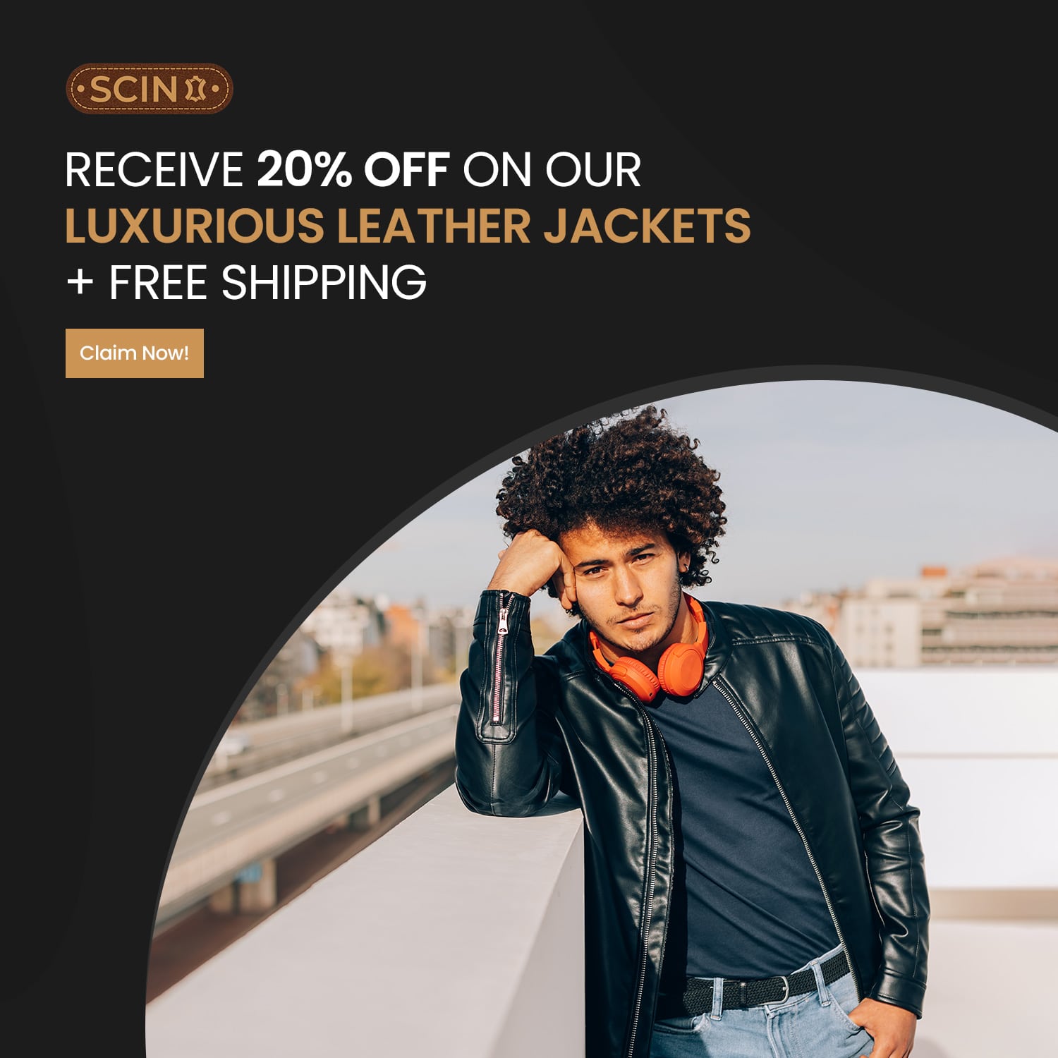 Luxurious leather jacket