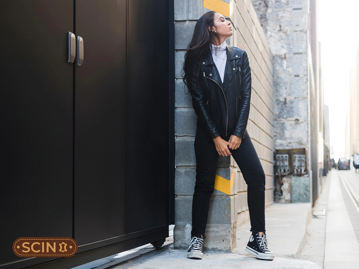 Oversized Leather Jacket