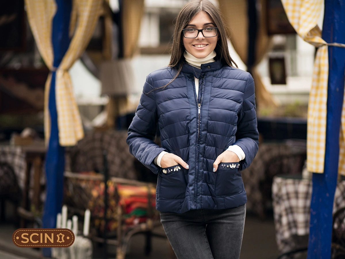 Real Leather Puffer Jacket