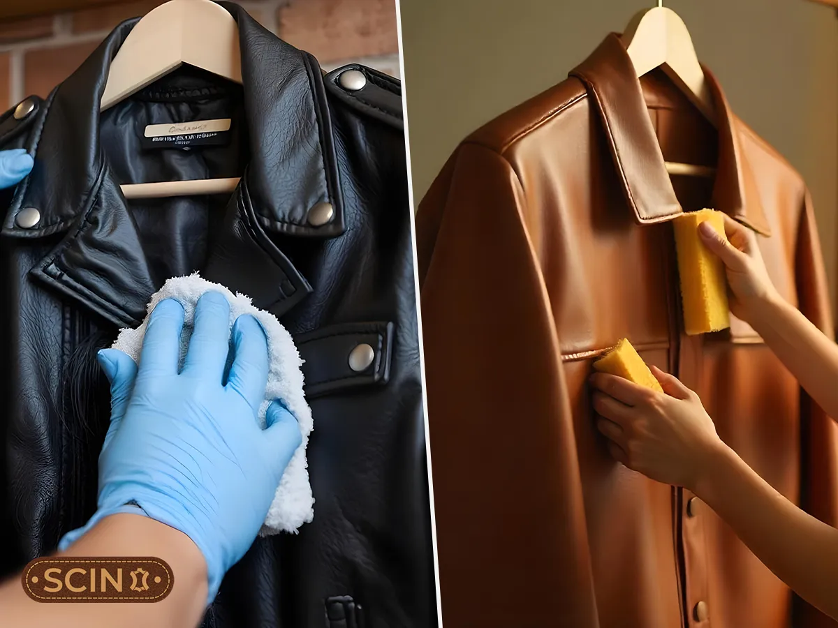 Maintaining and durability of brown and black leather jackets