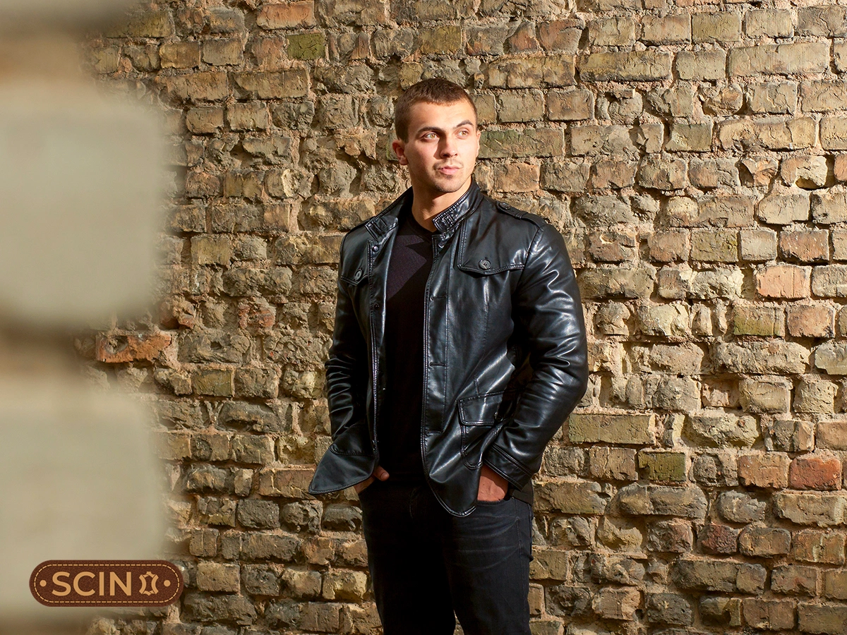 Gucci Studded Leather Bomber Jacket