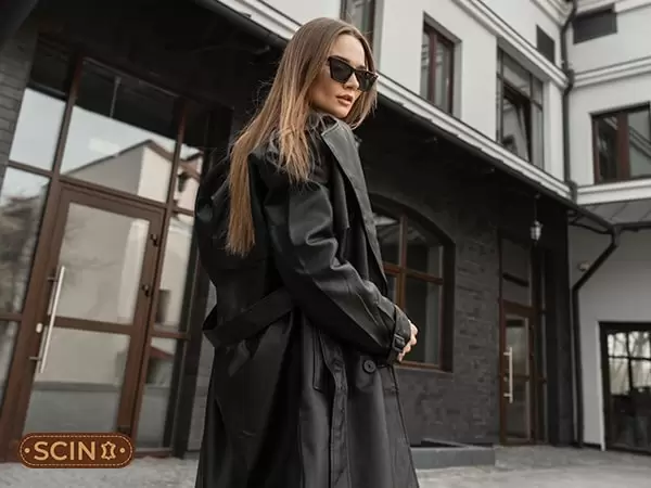 casual-outfit-ideas.jpg Casual outfit with leather trench coat