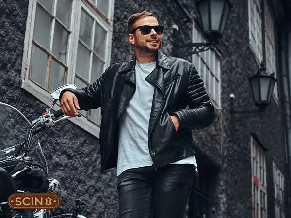 what to wear with leather jacket male for biker leather jacket