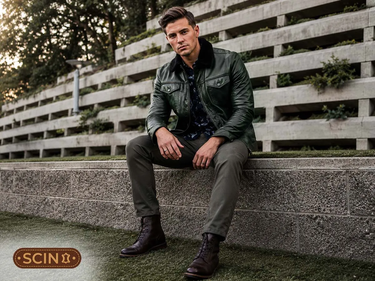 Footwear Options for Men’s Green Leather jackets Footwear Options for Men’s Green Leather jackets
