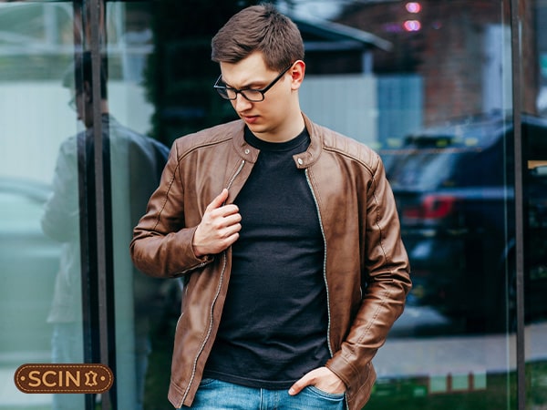 Casual outfit: what to wear with leather jacket male