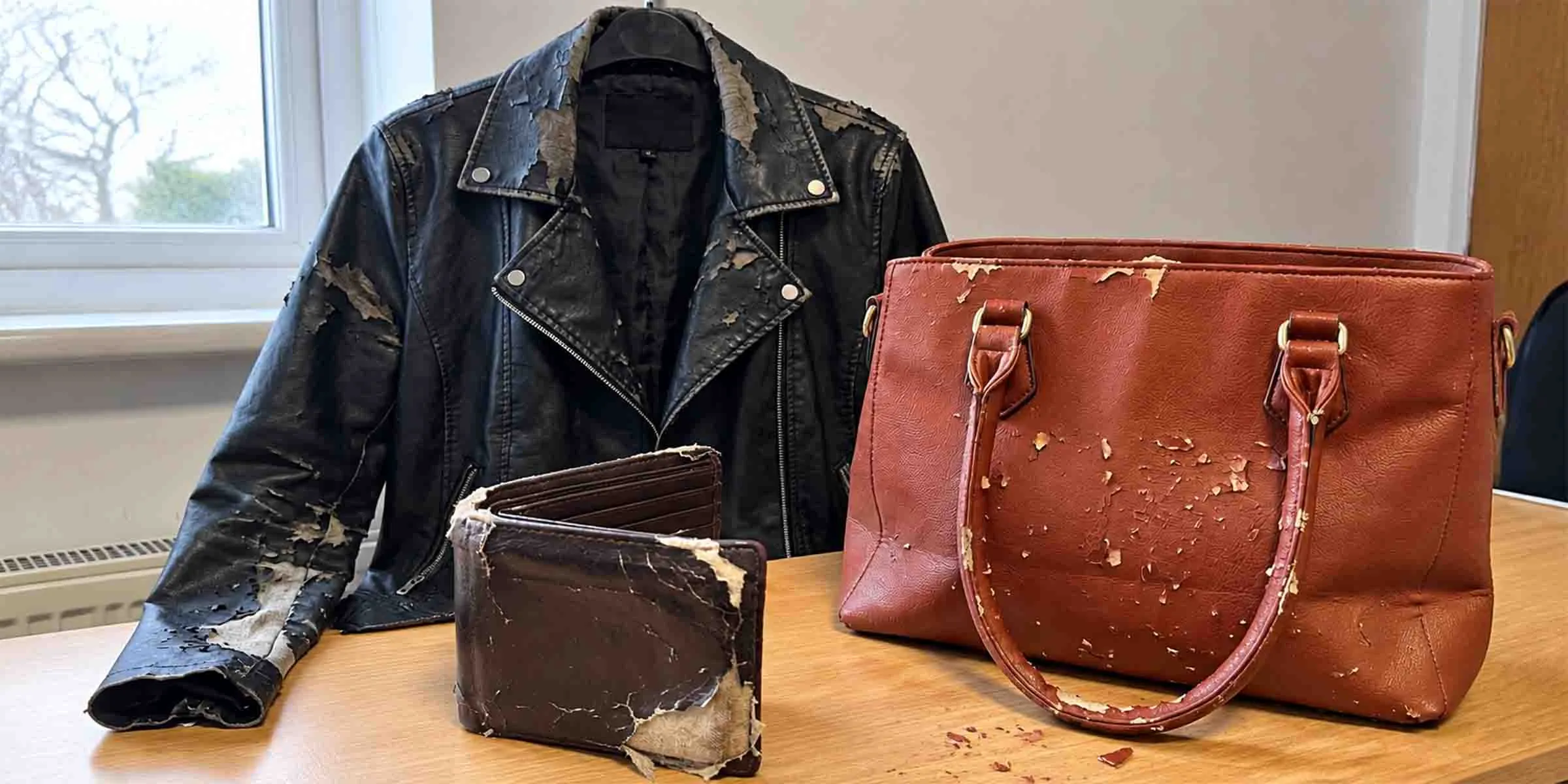 Leather peeling