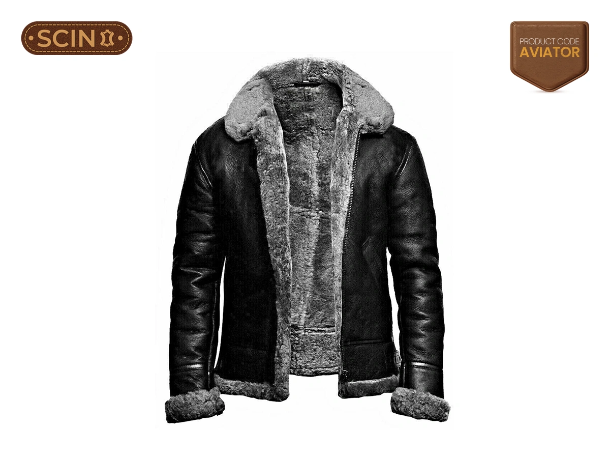 RAF Aviator Pilot Flying B3 Bomber Leather Jacket