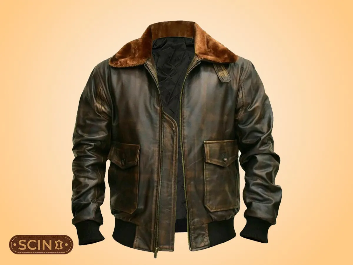 Shop men's G1 aviator A2 bomber leather jacket