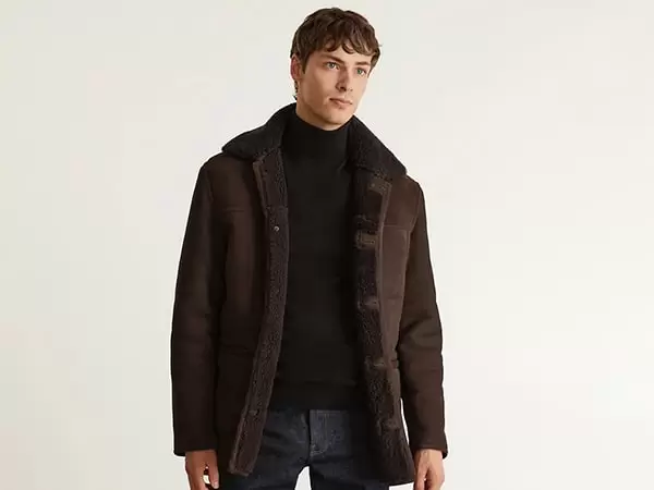 shearling-leather-jacket-with-flannel-shirt