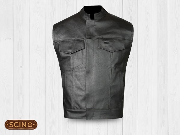 Maxwell Biker Leather Vest