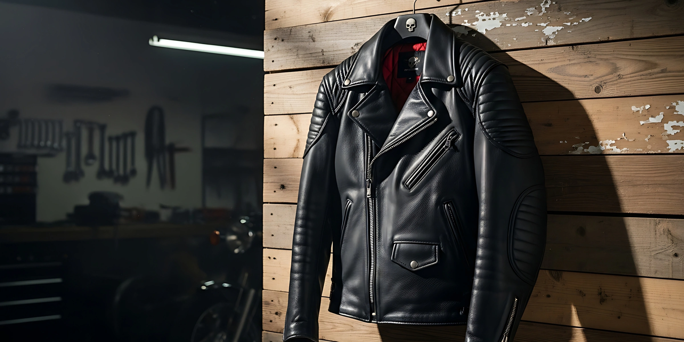 Use A Hanger to Pack Your Leather Jacket Stuff the Sleeves