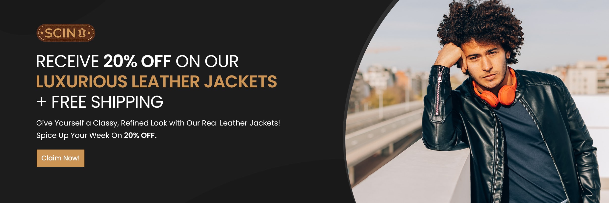 Luxurious leather jacket