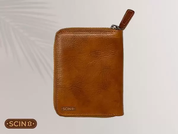 Men's Distressed Genuine Leather Six Card Slots Wallet
